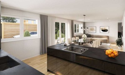 Gleich im Sommer einziehen! Neubau DHH im Herzen Ampfings! ERSTBEZUG