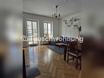 Tauschwohnung: 2,5-Zimmer,  Balkon+Gemeinschaftsgarten, Kamin