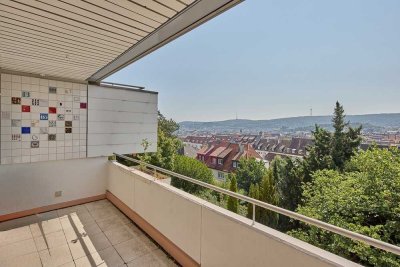 Lichtdurchflutete Maisonettewohnung mit atemberaubendem Ausblick in Stuttgart-West"