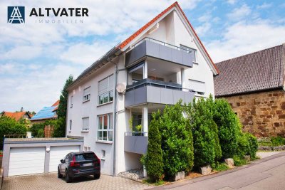 Moderne Dachgeschosswohnung mit Sonnenbalkon in Südost-Orientierung inkl. Einbauküche und Garage
