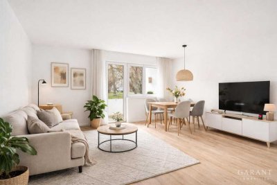 Sofort-Bezugsbereit: Helle, frisch renovierte 2 Zimmer-Wohnung mit Südbalkon in ruhiger Lage