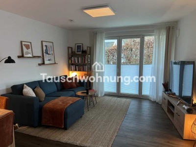 Tauschwohnung: Neubau-Wohnung mit großer Terrasse