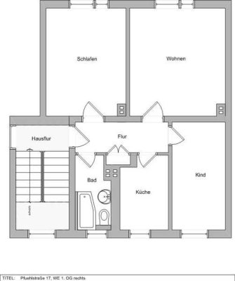 Sanierte 3-Raum Wohnung in ruhiger Lage.