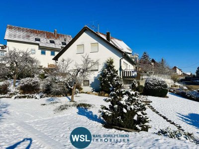 Aichtal-Grötzingen. "Wohnen im Paradies" 1-2 Familienhaus mit Doppelgarage und ggf. Bauplatzreserve.