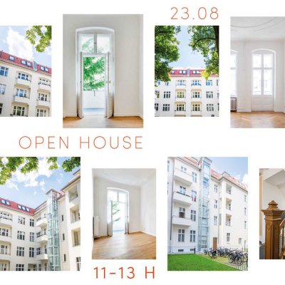 Open House am Samstag: 3-Zimmer-Gründerzeit-Wohnung mit Aufzug – Balkon – hochwertiges Bad