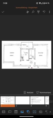 Charmante 2-Zimmer-Wohnung (52m2) mit Balkon in Top-Lage