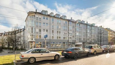 Ideal geschnittene 1-Zimmer-Wohnung mit Tiefgaragenstellplatz in idealer Lage von München