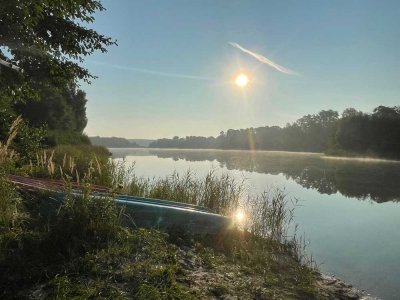 Sommerhaus mit Seeblick am Pinnower See, idyllisch, ruhig, mitten im Wald