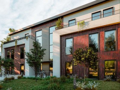 Exklusive 4-Zimmer-Neubauwohnung mit Terrasse, Gartenanteil & Tiefgaragenstellplatz!