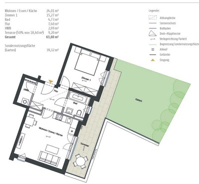 Erstbezug Wohnen Am der Dahme in Berlin Grünau 2-Raum-Wohnung mit Garten