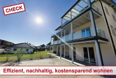 Erstbezug! 4-Zi-EG Wohnung, PV, Luftwärmepumpe, überdachter Terrasse, großer Garten, zwei Parkplätze in ruhiger Stadtrandlage von Hart bei Graz.