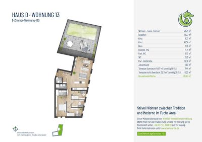 HN-Ost – Exklusive 5-Zimmer-Wohnung im Neubau (D13)!