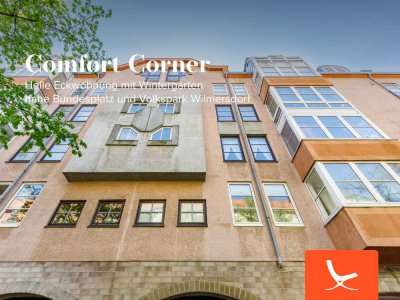 Comfort Corner - Helle Eckwohnung mit Wintergarten nahe Bundesplatz und Volkspark Wilmersdorf