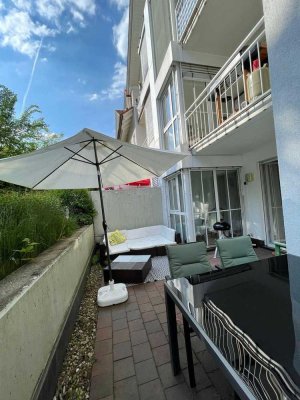 Traumhafte 3,5-Zimmer Erdgeschosswohnung mit großer Terrasse (teilweise möbliert)