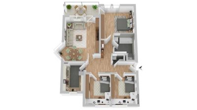 Top Kapitalanlage - vermietete 4-Zimmer Wohnung in bevorzugter Lage WE03