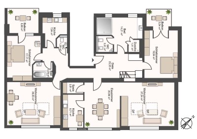 Penthouse-Wohnung in zentraler Lage nähe Linzergasse