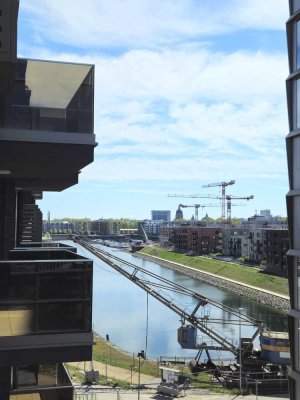 Hochwertige 3 Zimmer Neubauwohnung im Mainzer Zollhafen, Erstbezug, Neubau, TG - "Leben am Wasser"