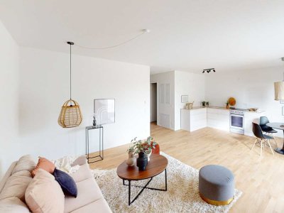 Sonnige 2-Zimmer-Neubauwohnung mit Terrasse