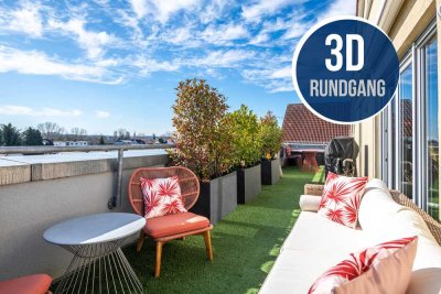Maintal: Einmalige 4-Zimmer-Dachgeschoss-Wohnung mit traumhafter Dachterrasse & grandiosem Ausblick