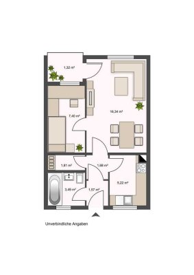 Gemütliche 1,5-Zimmer-Seniorenwohnung sucht neue Bewohner ab 55!