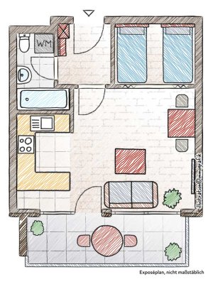 Sonnendurchflutete 1-Zimmer-Wohnung in Bischofsgrün