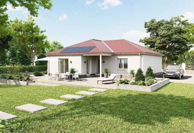 Geplanter Neubau. Winkelbungalow mit Garage. Ruhige Wohnlage.
