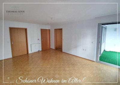 Betreute Seniorenwohnung - Helle gepflegte 2-Zimmer-Wohnung mit verglastem Balkon