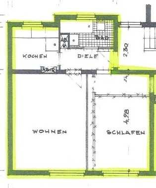 Gepflegte 2-Zimmer Wohnung | 50m² | Duisburg-Wanheimerort