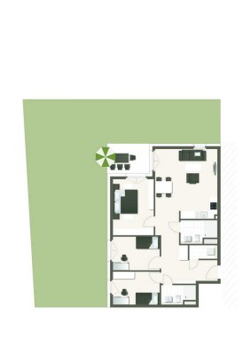 Wohntraum für die Familie: 4-Zimmer, 150m² Garten! (03)