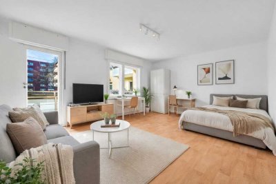 Modernisierte 1-Zimmer-Wohnung mit Balkon in Berlin