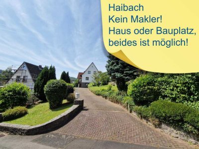 Bauplatz oder geräumiges, 9-Raum-Haus in Haibach, beides ist möglich.