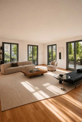Lichtdurchflutete Maisonette-Wohnung mit 2 Sonnenterrassen im Viktoria Quartier