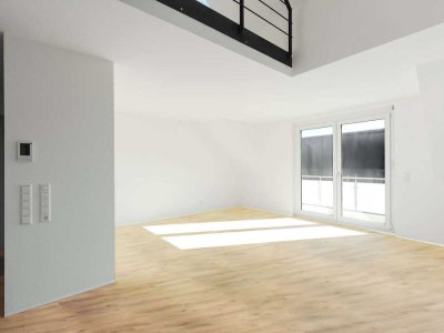 Neubau-KfW 55 EE Erstbezug: Maisonettewohnung mit moderner Ausstattung & Stellplatz