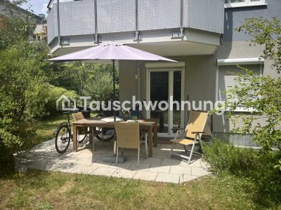 Tauschwohnung: EG mit 150qm Privatgarten, ruhige Lage, TG