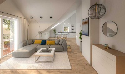 Lichtdurchflutete Zwei-Zimmer Dachgeschosswohnung Ziegetsdorf