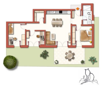 Erdgeschoss Haus A – der Willy