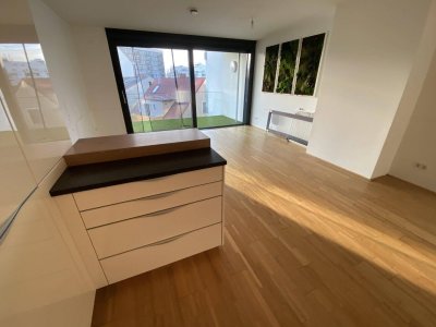 Großzügige, neuwertige 3 Zimmer Maisonettewohnung mit Loggia und Terrasse in Stadlau, beim Mühlwasser