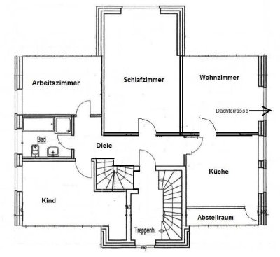 Ansprechende 4-Zimmer-Wohnung mit Einbauküche in ruhiger Wohnlage von Salzbergen-Holsten