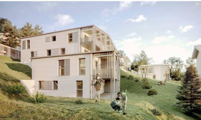 NEUBAU - moderne Eigentumswohnung in schöner Hanglage in Viehhofen - GARTENWOHNUNG Top 1 - 49 m²