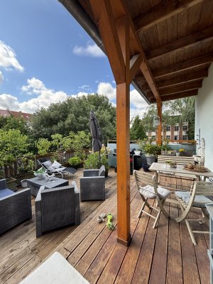 3,5 Zimmer Wohnung mit Terrasse, Stellplatz und Einbauküche