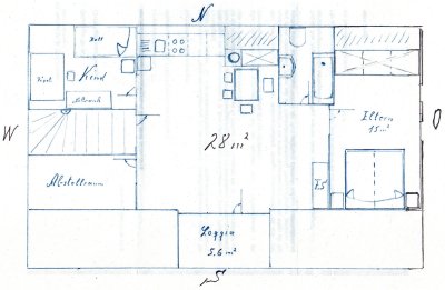 Helle 3-Zimmer-DG-Wohnung in 72108 Rottenburg – Dettingen zu vermieten.