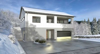 DESIGNHAUS AUF GRUNDSTÜCK MIT FERNBLICK