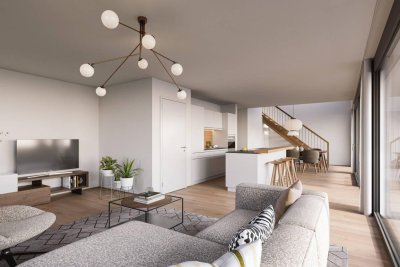 Eindrucksvolle 3-Zimmer-Maisonettewohnung mit Penthousecharakter | B09