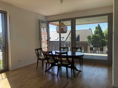 Neubau-Zweitbezug: Exklusive 4-Zimmer-Wohnung in Meerbusch mit hochwertiger EBK, teilmöbliert
