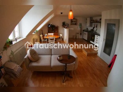 Tauschwohnung: Helle Maisonette-Wohnung mit Blick auf den Schönberg