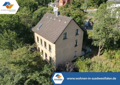 VR IMMO: Sanierungsbedürftiges Einfamilienwohnhaus in Werdohl.