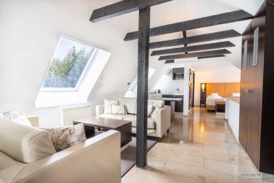 Welc(H)ome® by RIDA FLATS – D’dorf City! Charmant + Top Lage! Aufzug • Balkon • AC • Löffelfertig