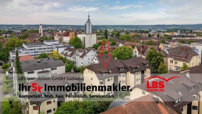KN-Zähringerplatz: 3-Zi.-Eigentumswohnung im 1.OG mit EBK, Balkon und 2-TG-Stellplätzen - vermietet