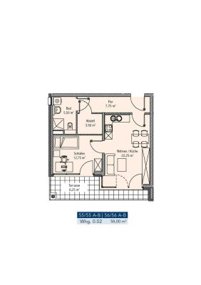 Schöne 2 Zimmer Wohnung mit Wasserblick