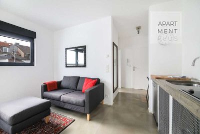 Modernes, komplett möbliertes 1-Zimmer-Apartment mit Balkon